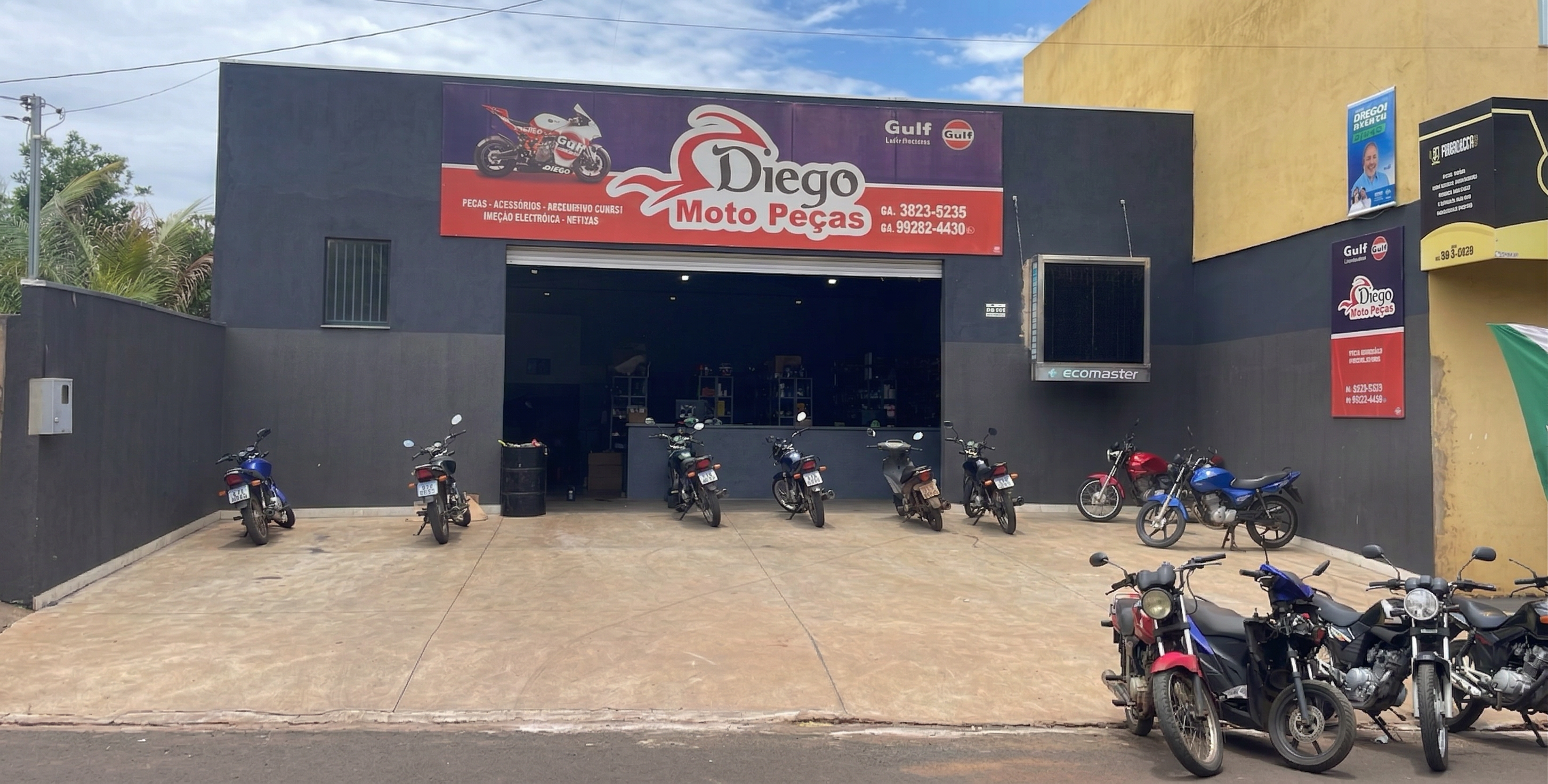 Fachada da Diego Moto Peças em Rio Verde/GO